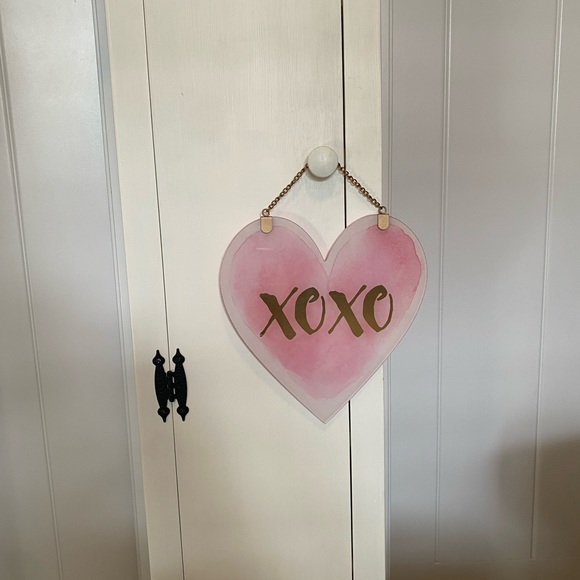 Xoxo - heart shaped wall hanger - Picture 2 of 4